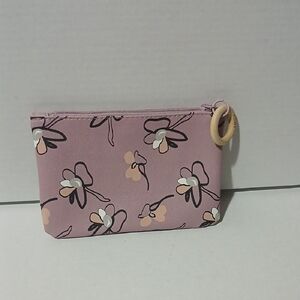 IPSY Floral Pink Cosmetic Case NWOT